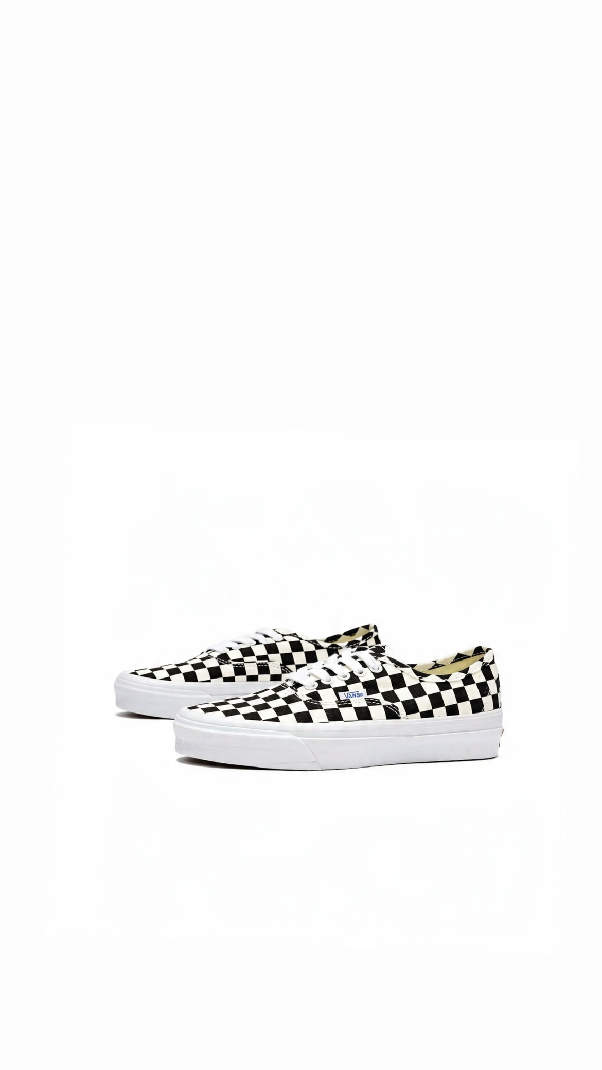 Vans Authentic Checkerboard Black White — Sneakers